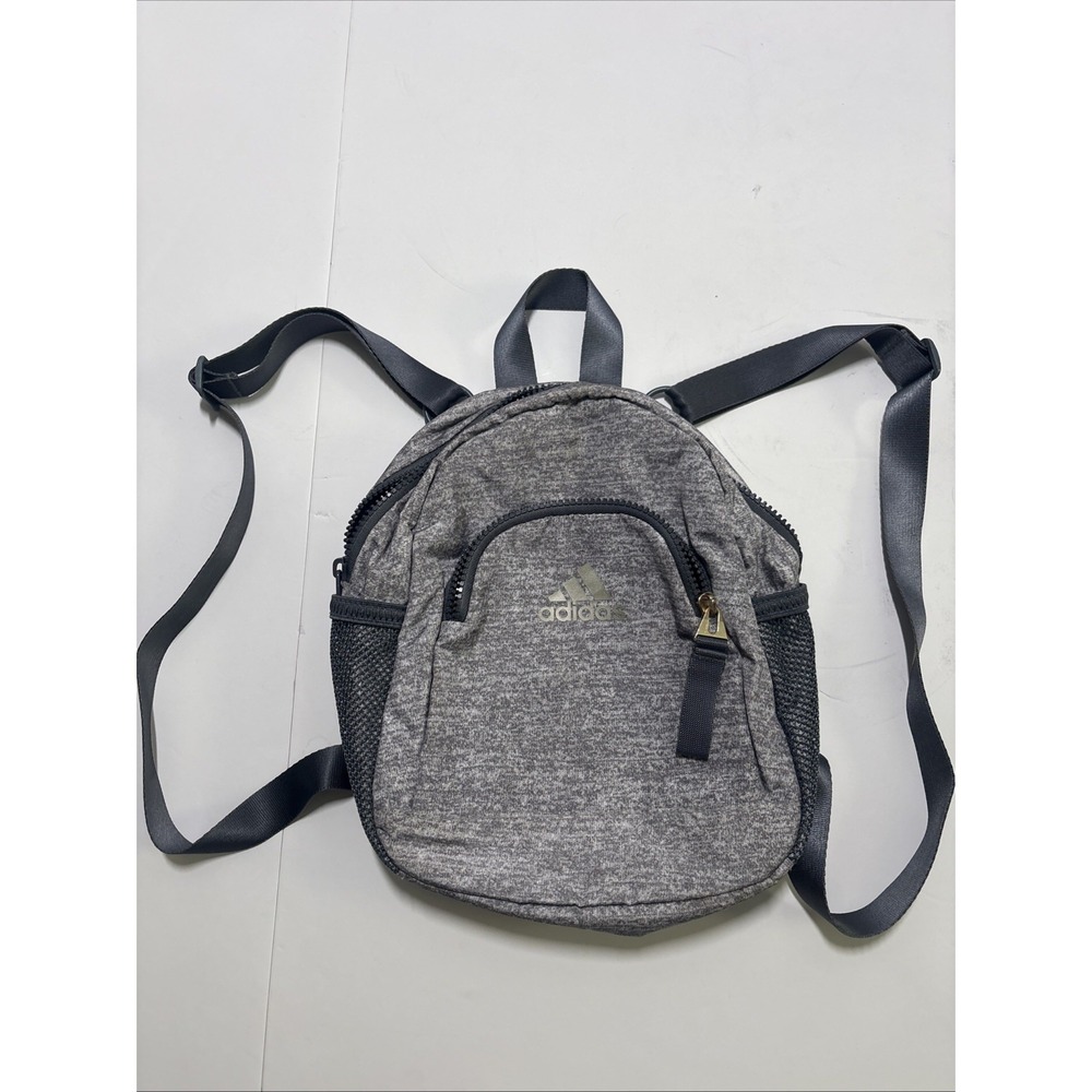 Adidas - Unisex Mini Backpack Zip Closure Adjustable Straps with Pockets EUC